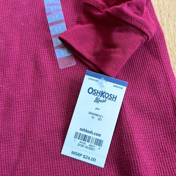 Osh Kosh new with tags size 5t long sleeve tops - Picture 2 of 7